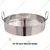 Mira Steel 30 inch Flat Ghevar Kadai 3 MM Thick Kitchenware with Stainless Steel Body