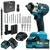 THOR 4-In-1 48V Cordless Impact Wrench/Driver Drill With Battery-Charger & Accessories, Max. Torque 450 Nm (THCIWK52)