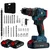 THOR 10mm 21V Cordless Metal Chuck, 3-Mode Operation Impact Drill Machine With Battery, Charger & Tool Kit, 0-550/0-1350 RPM (THCIDK1502)