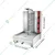 Premium Quality Three Burner Electric Shawarma Machine with Rotating and Adjustable Rod