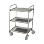 Vinayak Machines Three Layer (Shelves) Trolley For Tea/Coffee Service Stainless Steel Body With Castor Wheels