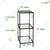 Ecofynd 3 Tier Metal Stand | Used as a 20 Litre Bottle Holder/Plant Holder for Home & Kitchen(BS-PS037-BLK)