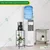 Ecofynd 3 Tier Metal Stand | Used as a 20 Litre Bottle Holder/Plant Holder for Home & Kitchen(BS-PS037-BLK)