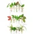 Ecofynd TTP006 Wooden 3-Tier Wall Hanging Test Tube Planter for Hydroponic Indoor Decor
