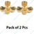Heavy Duty Three Way Brass Nozzle for spraying in Agriculture and Garden (Pack of 2 Pcs)