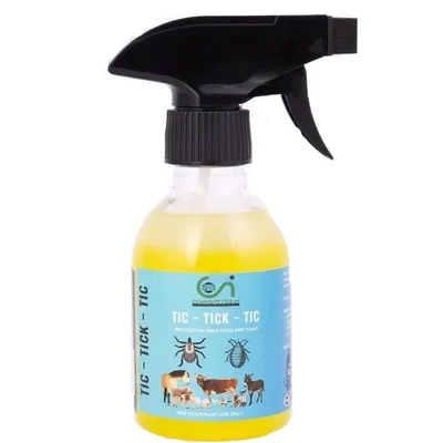  Chimertech  Tic Tick Tic 200mL Dimethicone Anti-Parasite Spray for Livestock to Control Ticks, Lice, and Mites