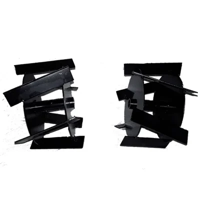 Heavy Duty Type 3 Cross Blade Set for Brush Cutter Tiller Attachment