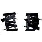 Heavy Duty Type 3 Cross Blade Set for Brush Cutter Tiller Attachment