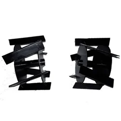 Heavy Duty Type 3 Cross Blade Set for Brush Cutter Tiller Attachment