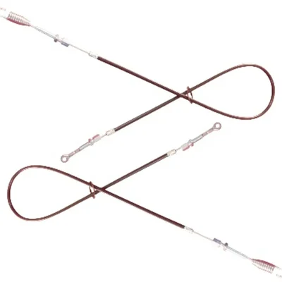 Heavy Duty Pack of 2 Anti Clock Wise Type Clutch Cable B (1m / Bolt Size 8mm) for 171F Gear Box of Power Weeder, E12857446