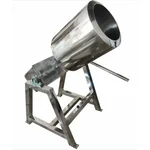 VINAYAK MACHINES 10 kg SS Tilting Coating Pan Machine, with 0.75 HP Motor for Adding Flavours or Masala in Namkeens