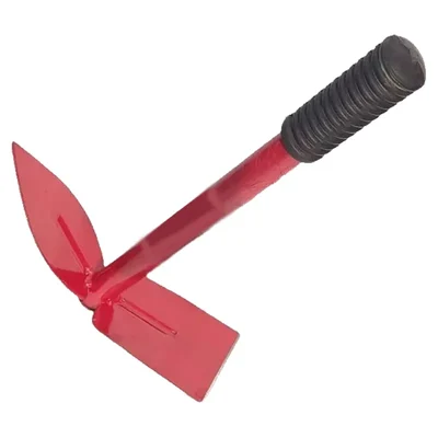 Heavy Duty Leaf Shape Hoe 2 in 1 Double Working, 12" Long Handle Used For Digging & Weeding Purpose