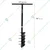 KRUFE Heavy Duty Dual Blade Auger, 6 Inch Spiral Hole Digger Used for Soil Digging Purposes, Rust-Resistant Construction
