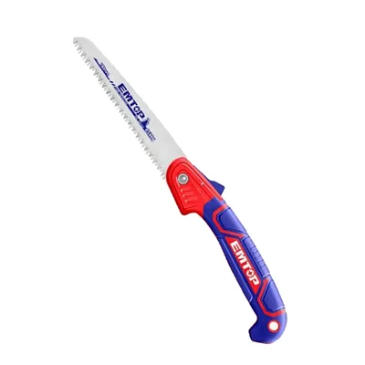 Emtop EHASF1801 Compact And Portable 7 Inches Folding Saw With Triple Teeth, Design For Fast Cutting With Less Effort