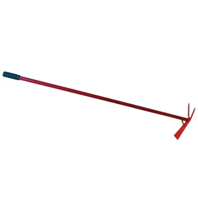 Heavy Duty Garden Two Pin "U" Bend Hoe, 4 Feet Long Handle Used For Garden Work