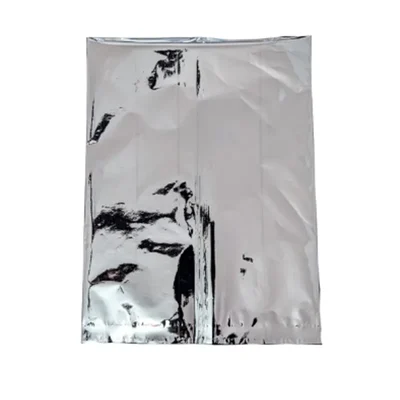 750 gm, 8 x 12 Inch Top Sealable Center Seal Silver Pouch for Snacks, Coffee and Tea Packaging	(Pack-50 Pcs )