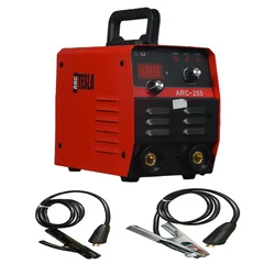 Tesla 255 AMP Single and Double Phase IGBT ARC Welding Machine, 1 Year Warranty (ARC 255 RED)