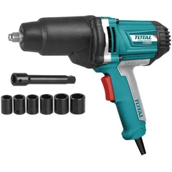Total 1/2 inch 1050 Watt Impact Wrench with Accessories, 2300 RPM (TIW10101)