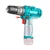 Total 10 mm 12V Cordless Impact drill With Battery & Drill Bits, 1500 RPM (22500 BPM) (TIDLI12202)