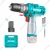 Total 10 mm 12V Cordless Impact drill With Battery & Drill Bits, 1500 RPM (22500 BPM) (TIDLI12202)