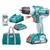 Total 10 mm 20V Lithium-Ion Cordless Drill with Battery, Charger & Accessories, 400-1500 RPM (TDLI2002)
