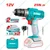 Total 10mm 12V Lithium-Ion Cordless Drill With Battery, Charger & Drill Bits, Max. Torque 25 Nm (TIDLI1228)