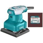 Total 110x100 mm 240 Watt Palm Sander With 5 Pcs Sand Paper, 14000 RPM (TF2231106)