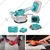 Total 125 mm 20V Cordless Tile Vibration Machine With Battery, Charger & kneepads (TTVLI20101)