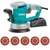 Total 150 mm 450 Watt Rotary Sander With 5 pcs Sanding Sheet, 13000 RPM (TF2041506)