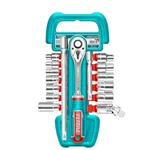 Total 17 Pcs 1/2" 50BV30 Cr-V steel Socket Set - THT121171