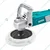 Total 180 mm 1400 Watt Angle Polisher with Accessories, 3800 RPM (TP1141806)