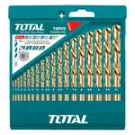 Total 19 Pcs HSS Twist Drill Bits Set (TACSD0195)