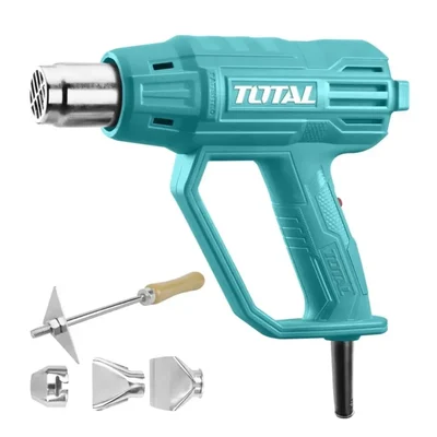 Total 2000 Watt Heat Gun or Hot Air Gun with Scraper & Nozzles (TB20036)