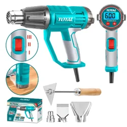 Total 2000 Watt Heat Gun or Hot Air Gun With Scraper & Nozzles (TB20056)