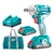 Total 1/2" 20V Cordless Impact Wrench With Battery, Charger & Accessories (TIWLI2001)