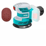 Total 125mm (5") 20V Lithium-Ion Cordless Random Orbital Sander With 5 Pcs Sand Paper, 10000 RPM (TROSLI2001)