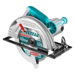 Total 235x25.4 mm 2200 Watt Circular Saw With 1 Pcs 60T TCT blade, 3800 RPM (TS1222356)