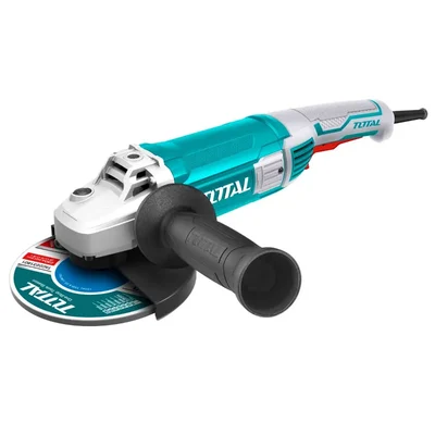 Total 230mm (9") 2200 Watt Angle Grinder With Auxiliary Handle, 6600 RPM (TG12223026)