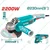 Total 230mm (9") 2200 Watt Angle Grinder With Auxiliary Handle, 6600 RPM (TG12223026)