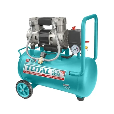 Total 24L Oil Free Air Compressor with 1.5 HP Aluminium Winding Motor (TCS1110242)
