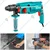 Total 26 mm 800 Watt Rotary Hammer with Drill Bits, Chisel & Keyless Quick-Change Chuck, 1100 RPM (TH308268-2)