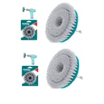 Total 4 Inch Soft Bristle Drill Brush (TACS1401) - Pack of 2