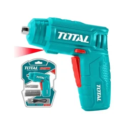 Total 4V Lithium-Ion Cordless Screwdriver With Accessories (TSDLI0402)