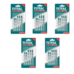 Total 5 Pcs Jig Saw Blade Set For Metal, Alimunium & Wood (TAC51051) - Pack of 5