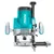 Total 60 mm 2200 Watt Electric Router with Accessories, 23000 RPM (TR111226)