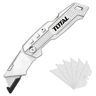 Total 61 x 19 mm SK5 Blade Folding Knife Silver (THT5136138)