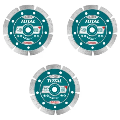 TOTAL 7 inch (180 mm) Dry Diamond Disc (TAC2111803) - Pack of 3