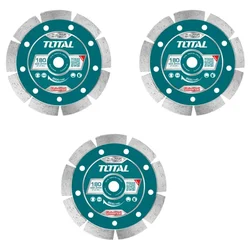 TOTAL 7 inch (180 mm) Dry Diamond Disc (TAC2111803) - Pack of 3