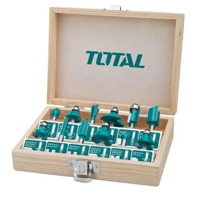 Total 8 mm 12 Pcs Router Bits Set (TACSR1121)