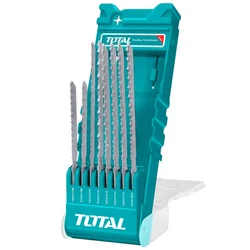 Total 8 Pcs Jig Saw Blade Set For Metal, Alimunium & Wood (TACSD7386) 